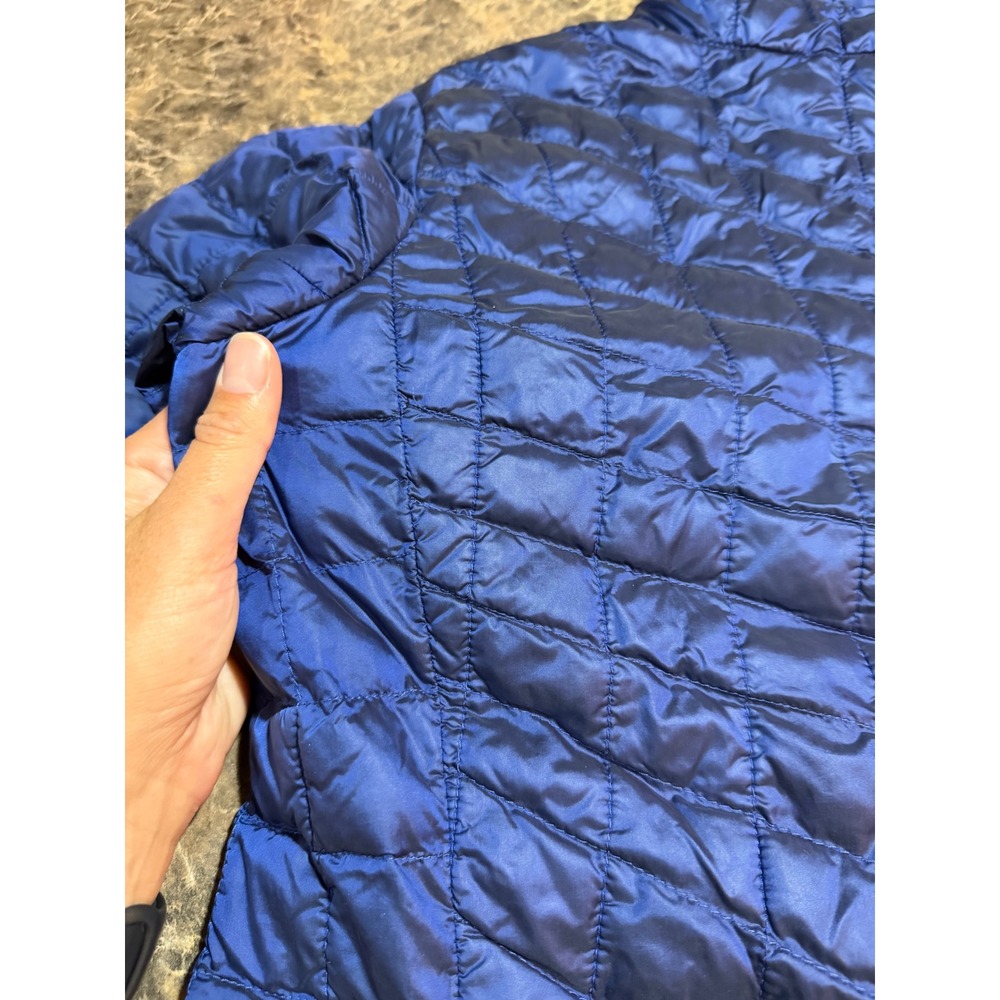 The North Face ThermoBall Full Zip Quilted Puffer Jacket Royal Blue Womens gorp - Picture 8 of 13